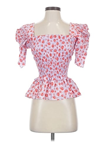 Amanda Uprichard Short Sleeve Blouse (view 1)