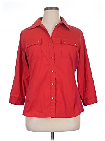 Zac & Rachel 3/4 Sleeve Button-Down Shirt (view 1)