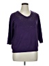 Croft & Barrow 100% Acrylic Purple Pullover Sweater Size 1X - photo 1