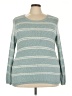 Talbots Stripes Teal Pullover Sweater Size 3X - photo 1