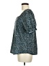 Shein Teal Short Sleeve Blouse Size 8 - photo 5