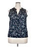 Unbranded Blue Sleeveless Blouse Size XXL (estimated) - photo 1