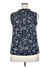 Unbranded Blue Sleeveless Blouse Size XXL (estimated) - photo 2