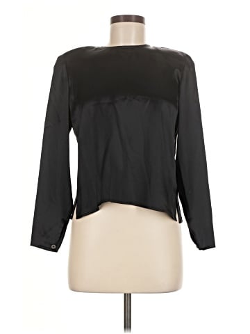 Linda Allard Ellen Tracy Long Sleeve Silk Top (view 1)