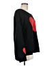 Miracle Hearts Black Pullover Sweater Size M - photo 4