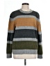 Express Color Block Gray Pullover Sweater Size L - photo 1