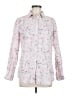 J. McLaughlin 100% Cotton Print Pink Long Sleeve Blouse Size M - photo 1