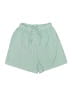 Shein 100% Polyester Stripes Green Shorts Size S - photo 1