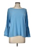 Vince Camuto Blue 3/4 Sleeve Top Size L - photo 1