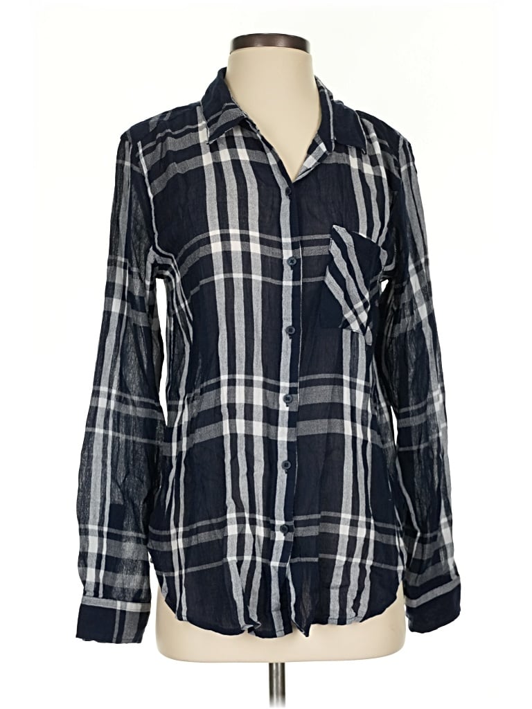 Lucky Brand Long Sleeve Button Down Shirt In Black