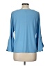 Vince Camuto Blue 3/4 Sleeve Top Size L - photo 2