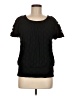 Alfani 100% Nylon Black Short Sleeve Top Size M - photo 1