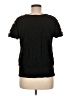 Alfani 100% Nylon Black Short Sleeve Top Size M - photo 2