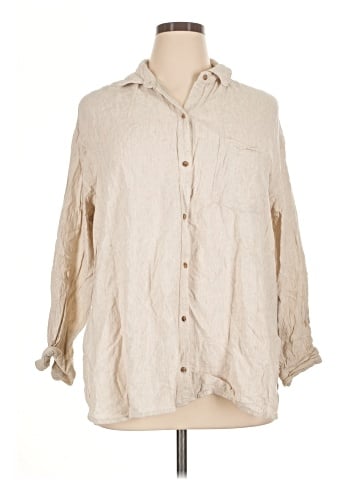 Old Navy 3/4 Sleeve Button-Down Shirt (view 1)