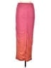 Shein Color Block Orange Pink Casual Skirt Size 6 - photo 2