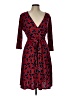 Leota Paisley Red Casual Dress Size L - photo 1
