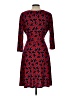 Leota Paisley Red Casual Dress Size L - photo 2