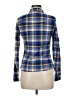 GRG Plaid Blue Long Sleeve Button-Down Shirt Size M - photo 2