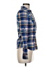 GRG Plaid Blue Long Sleeve Button-Down Shirt Size M - photo 4