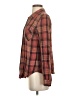 Maurices 100% Rayon Plaid Brown Long Sleeve Button-Down Shirt Size S - photo 5