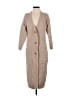 Line & Dot Tan Cardigan Size XS - photo 1