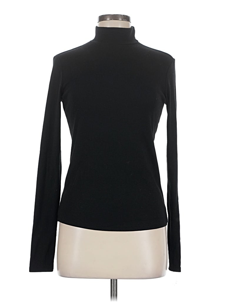 Pre-owned Mng Turtleneck Sweater In Black