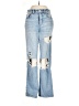American Eagle Outfitters Graphic Blue Jeans Size 6 - photo 1