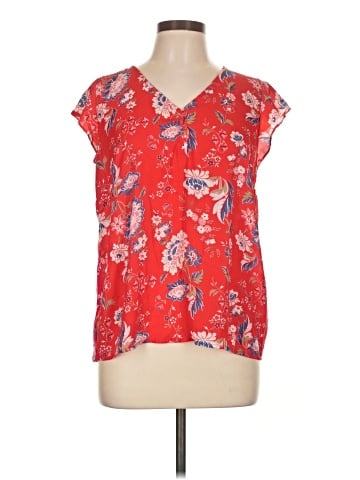 Ann Taylor LOFT Outlet Short Sleeve Blouse (view 1)