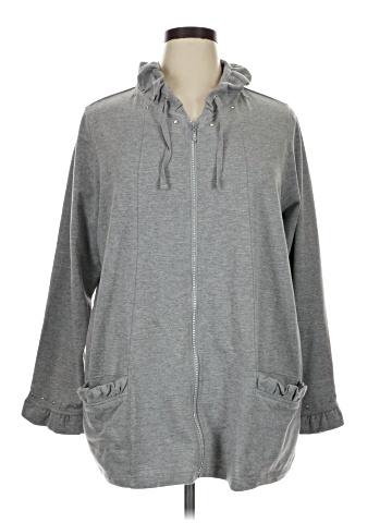 Quacker Factory Zip Up Hoodie (view 1)