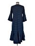 Lularoe Stripes Blue Casual Dress Size M - photo 2