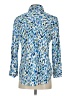 Chico's Animal Print Blue 3/4 Sleeve Blouse Size Sm (0.5) - photo 2