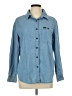Lee 100% Cotton Blue Long Sleeve Button-Down Shirt Size L - photo 1
