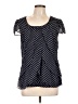 DressBarn 100% Polyester Polka Dots Black Short Sleeve Top Size L - photo 1