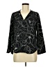 Cooper & Ella 100% Polyester Black Long Sleeve Blouse Size Med (2) - photo 1