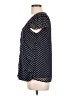 DressBarn 100% Polyester Polka Dots Black Short Sleeve Top Size L - photo 5