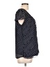DressBarn 100% Polyester Polka Dots Black Short Sleeve Top Size L - photo 4
