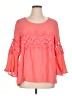Spense Pink 3/4 Sleeve Blouse Size XL - photo 1