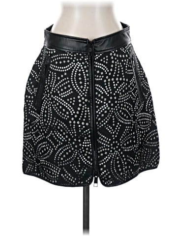 DKNY Faux Leather Skirt (view 1)