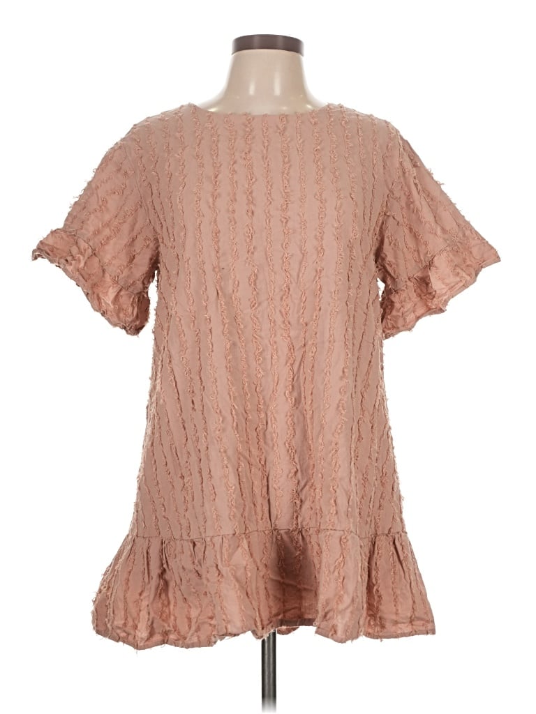Pre-owned New In Casual Dress In Tan