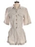 Bec & Bridge 100% Linen Gray Ivory Jumpsuit Size 4 - photo 1