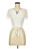 Bozzolo Ivory Short Sleeve Top Size M - photo 1