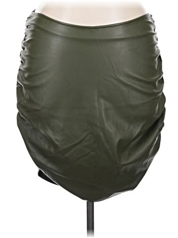 FASHION TO FIGURE Faux Leather Skirt (view 1)