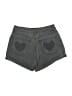 Adika 100% Cotton Chevron-herringbone Gray Denim Shorts Size S - photo 2