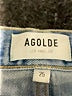 AGOLDE 100% Cotton Blue Denim Shorts Size 25 waist - photo 3