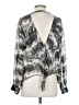 Alberto Makali 100% Polyester Silver Long Sleeve Blouse Size S - photo 2