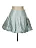 Glam Solid Teal Silver Formal Skirt Size L - photo 1