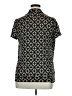 Perseption Concept Black Short Sleeve Blouse Size XL - photo 2