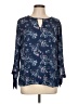 41Hawthorn 100% Polyester Blue 3/4 Sleeve Blouse Size L - photo 1