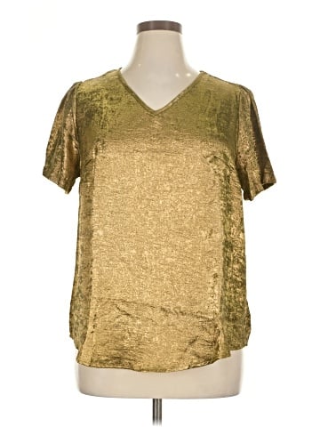 Shein Curve Short Sleeve Blouse (view 1)
