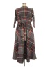 Assorted Brands Plaid Gray Casual Dress Size 2X - photo 2